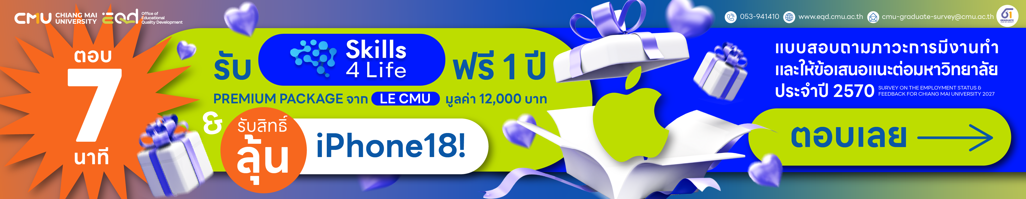 แบบสำรวจความพึงพอใจของบัณฑิต